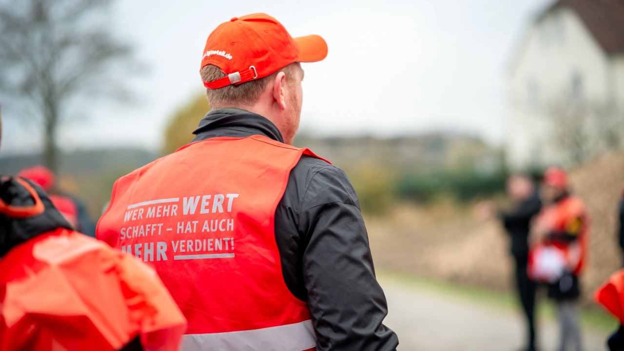 Warnstreik, Wiemann Oeseder Möbel in Georgsmarienhütte, Niedersachsen