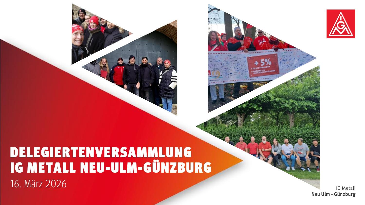 Präsentation der 9. Delegiertenversammlung