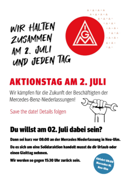 Soliaufruf für die Mercedes Niederlassungen